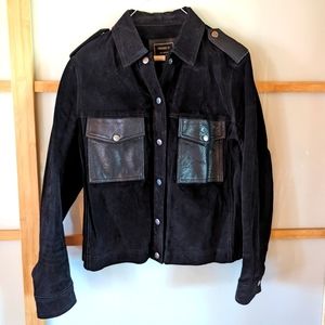 FOREVER 21 Real Leather Bomber Jacket Size M